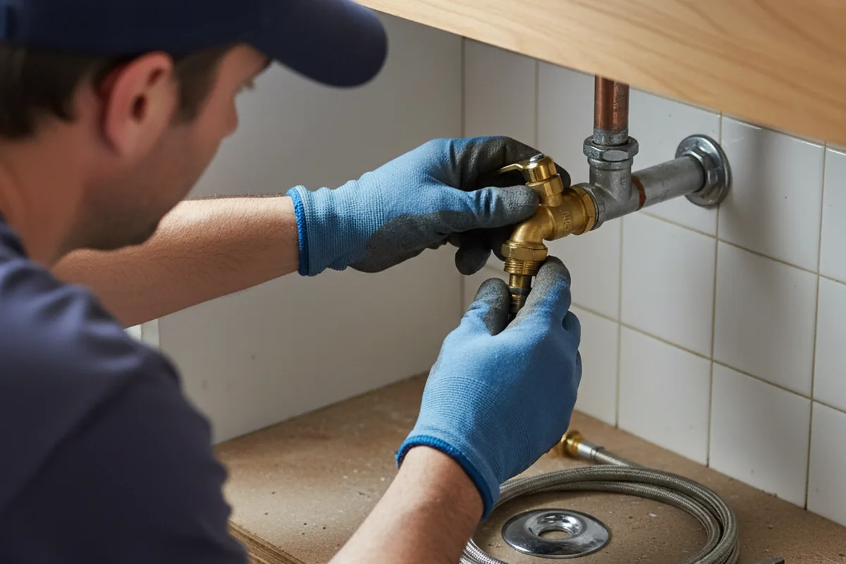 Shutoff valve and fitting work during Emergency Plumbing in Moundsville